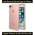 Gorilla Anti Shock Transparent Crystal Clear Gel Case For iPhone X/XS/XS Max/XR Slim Fit Look